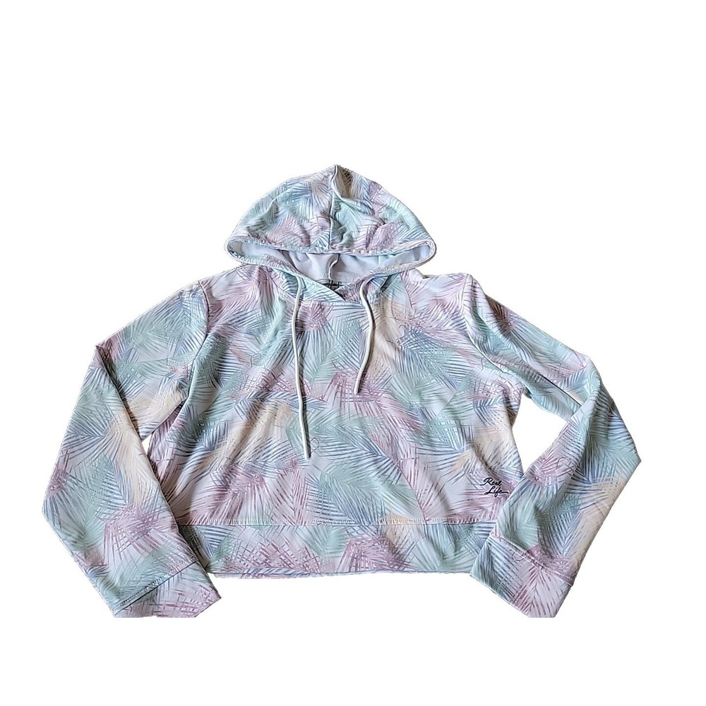 Reel‎ Life Women's Hoodie Shirt South Beach Pull Over Size Lg pastels